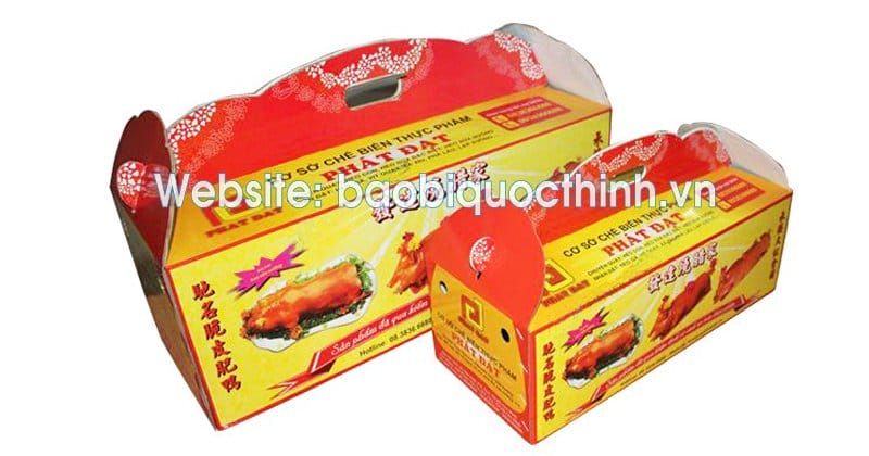 in thùng carton heo quay, in hộp heo quay - hình 1