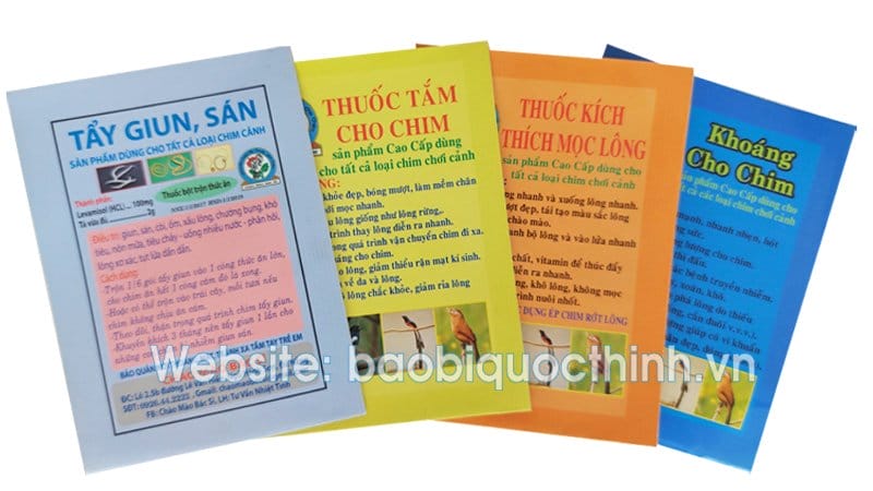 In bao bì túi cám chim, thuốc trị bệnh cho chim cảnh - hình 1