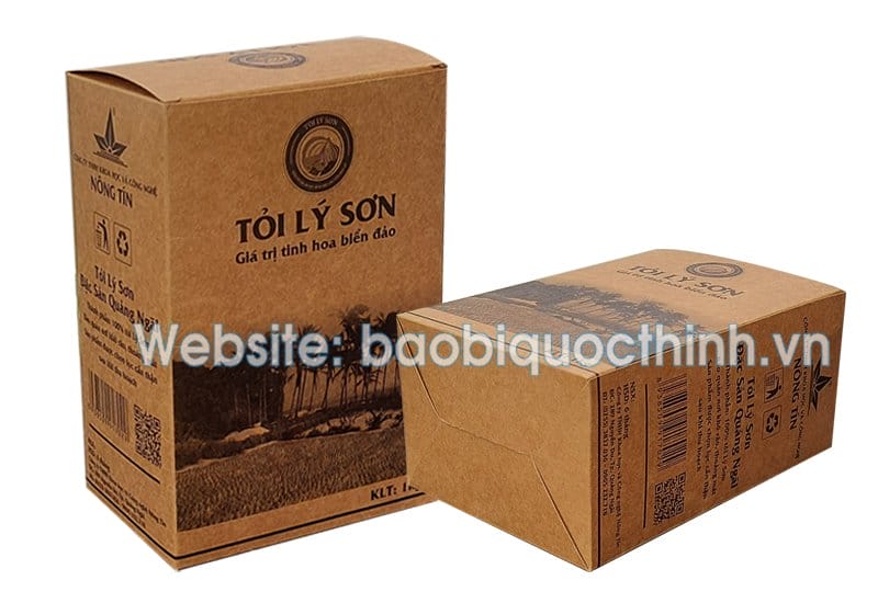 In hộp giấy kraft tỏi Lý Sơn giá rẻ - hình 4