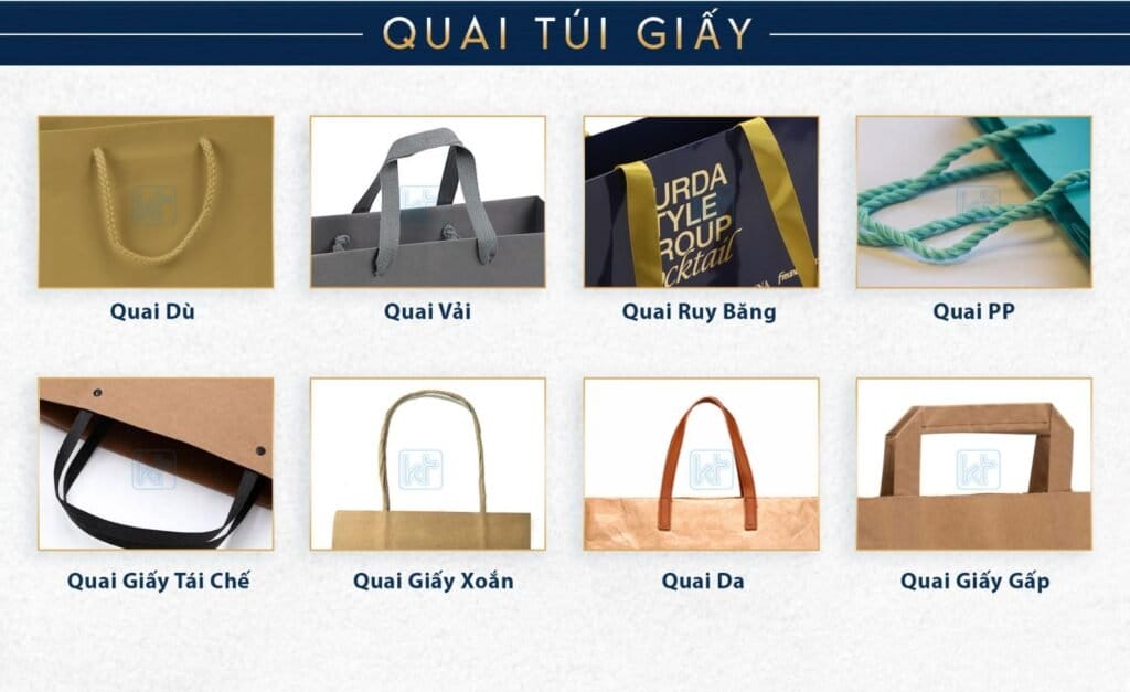 Các mẫu quai túi giấy thời trang đẹp hiện nay