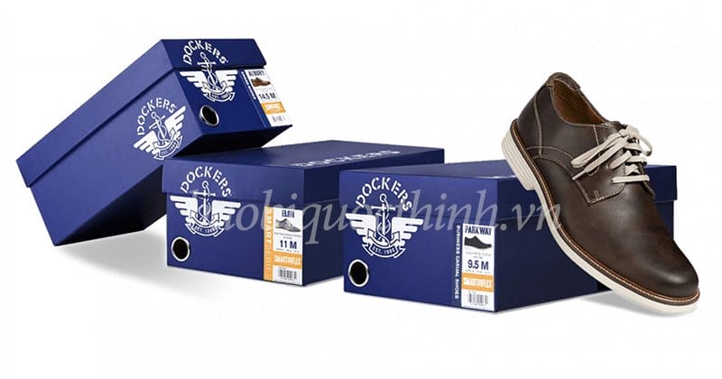 Hộp carton đựng giày kiểu âm dương