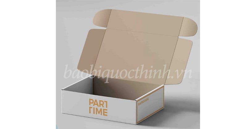 Hộp giấy đựng giày kiểu nắp gài