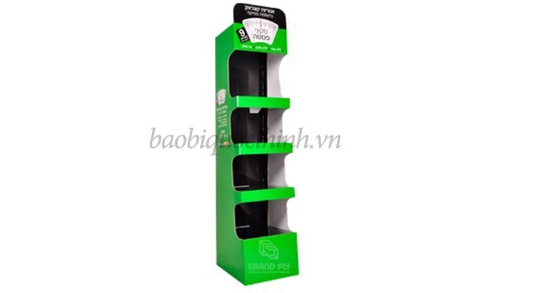 Kệ giấy trưng bày nhiều tầng tại Bao Bì Quốc Thịnh