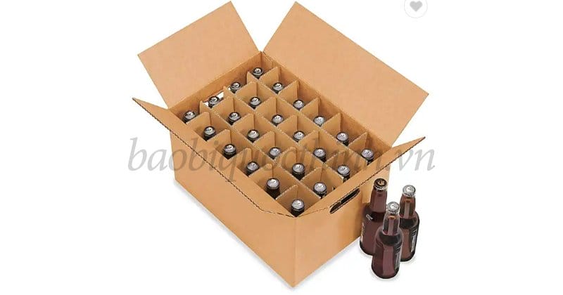 Thùng đựng chai lọ có vách ngăn tại Bao bì Quốc Thịnh