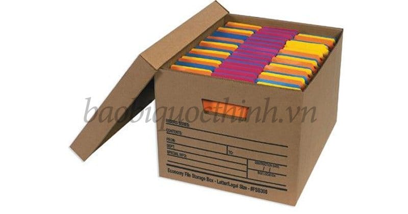 Thùng giấy có bế lỗ tay cầm tiện dụng Bao Bì Quốc Thịnh