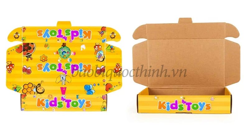 Hộp giấy đựng đồ chơi cho trẻ em dạng nắp gài