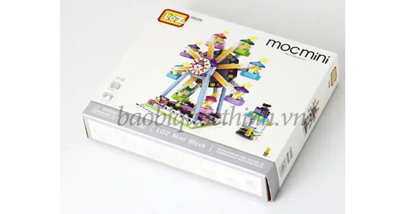 Hộp đựng đồ chơi trẻ em có in ấn logo