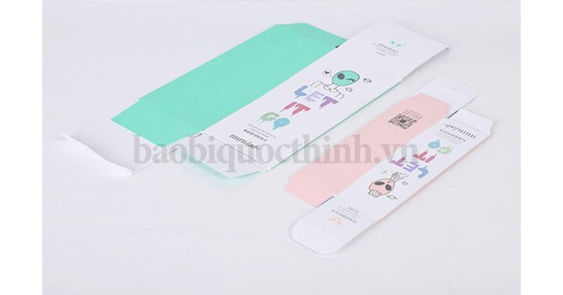 Các mẫu hộp giấy Ivory size nhỏ đựng hóa mỹ phẩm cty Quốc Thịnh